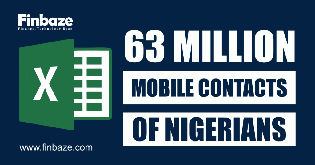 12 Million Mobile Contacts Database Of Nigerians For Sales