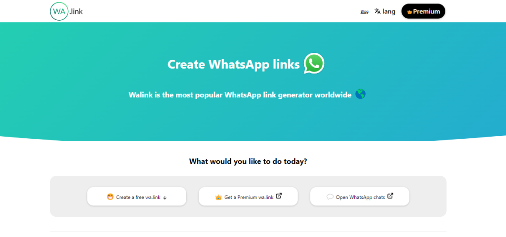 generate link for whatsapp